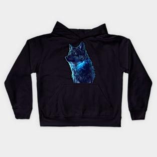 Wolf Howling Harmony Kids Hoodie